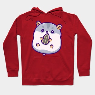 Cute Hamster Eating Sunflower Seed Hoodie